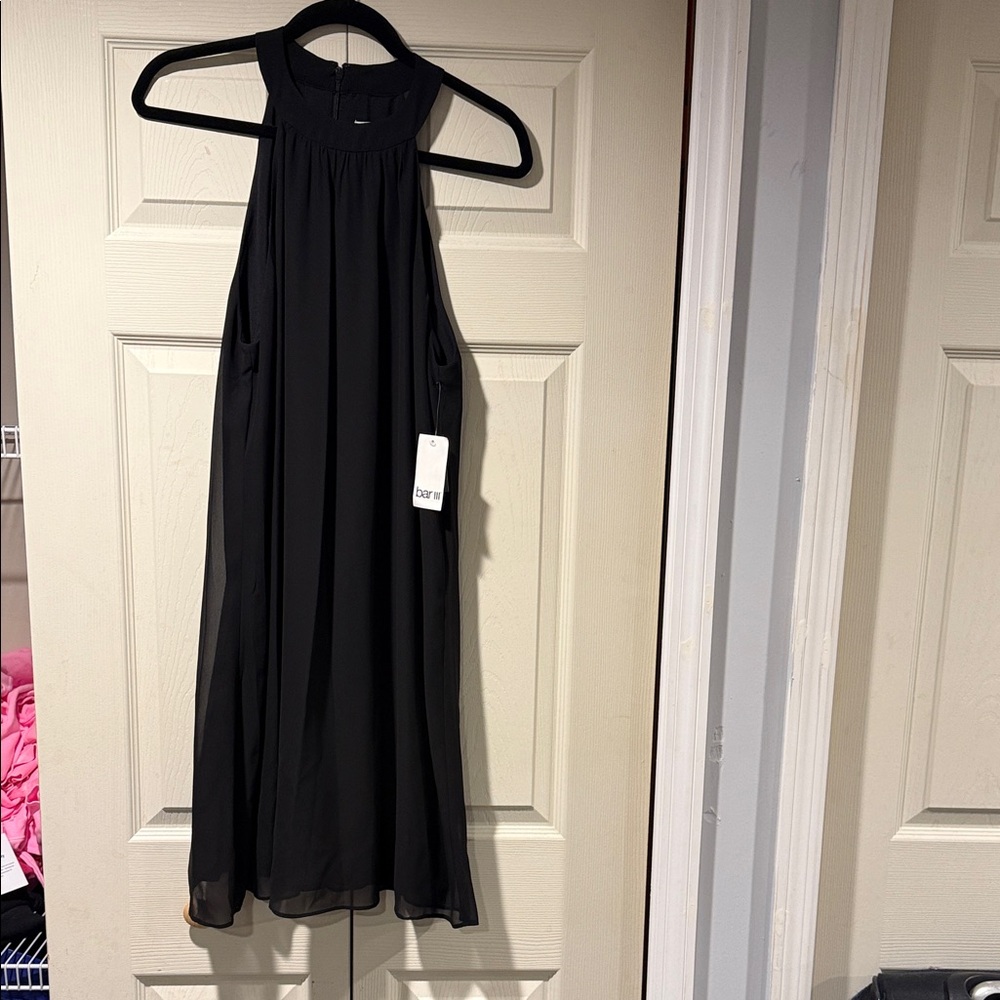 Black Halter Midi Dress